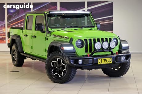 Green 2022 Jeep Gladiator Dual Cab Utility Rubicon (4X4)