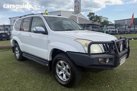 White 2007 Toyota Landcruiser Prado Wagon Gxl (4X4)