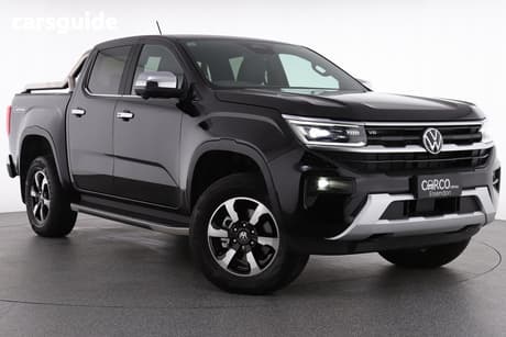 Black 2025 Volkswagen Amarok Dual Cab Utility Style Tdi600 4Motion