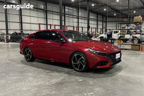 Red 2021 Hyundai I30 Sedan N Line