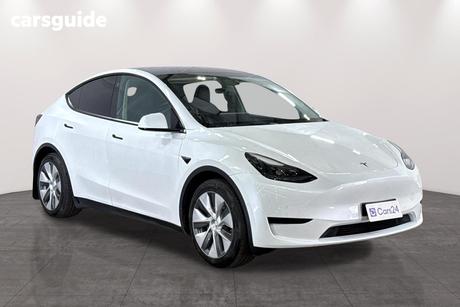 White 2022 Tesla Model Y Wagon Rear-Wheel Drive