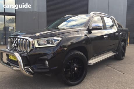 Black 2018 LDV T60 Double Cab Utility Luxe (4X4)