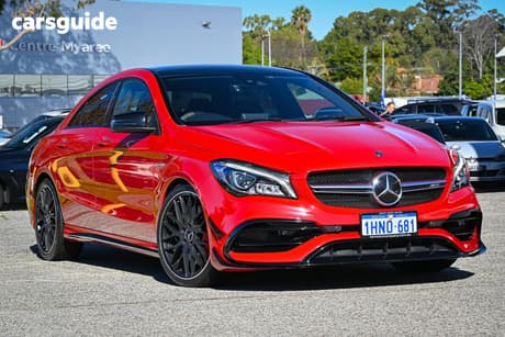 Red 2018 Mercedes-Benz CLA45 Coupe 4Matic