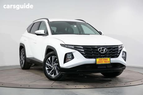 White 2024 Hyundai Tucson Wagon Elite (Awd)