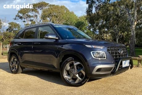 Grey 2022 Hyundai Venue Wagon Elite (Black) Sunroof