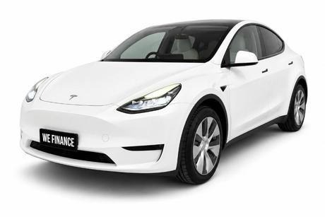 White 2022 Tesla Model Y Wagon Rear-Wheel Drive