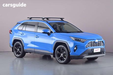 Blue 2021 Toyota RAV4 Wagon Cruiser (Awd) Hybrid