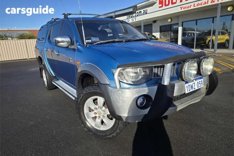 Blue 2009 Mitsubishi Triton Double Cab Utility Glx-R (4X4)