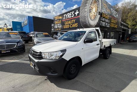 White 2024 Toyota Hilux Double Cab Chassis Workmate (4X4)
