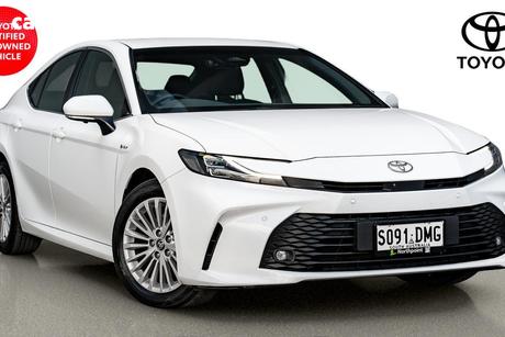 White 2025 Toyota Camry Sedan Ascent Sport Hybrid