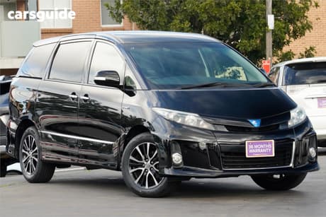 Black 2015 Toyota Estima SUV AERAS HYBRID