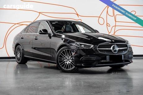 Black 2022 Mercedes-Benz C200 Sedan Edition C Mhev