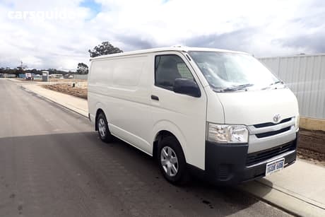 White 2017 Toyota HiAce Van Lwb