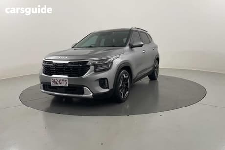 Silver 2024 Kia Seltos Wagon Gt-Line (Awd) (Two-Tone)