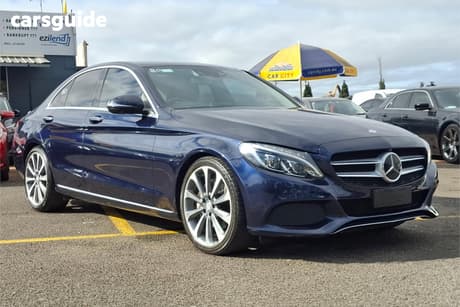 Blue 2016 Mercedes-Benz C250 Sedan D