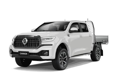 White 2026 GWM Cannon Dual Cab Chassis Lux (4X4)