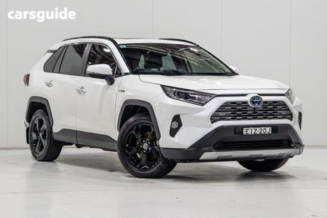 White 2020 Toyota RAV4 Wagon Cruiser Awd Hybrid