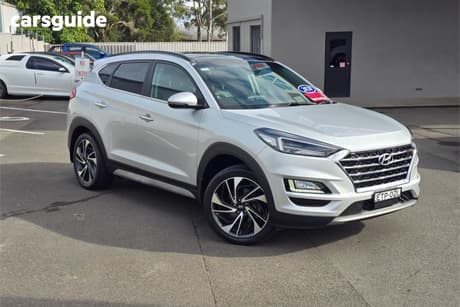 Silver 2020 Hyundai Tucson Wagon Highlander (Awd) Black Int