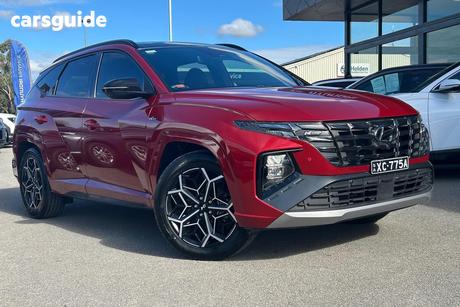 Red 2021 Hyundai Tucson Wagon Highlander (Awd)