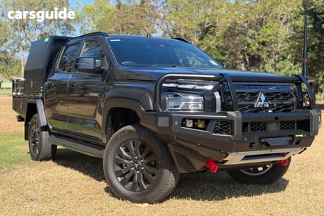 Grey 2025 Mitsubishi Triton Double Cab Chassis Gsr (4X4)