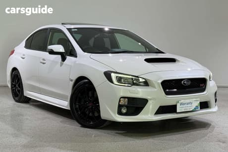 White 2016 Subaru WRX Sedan Sti Premium