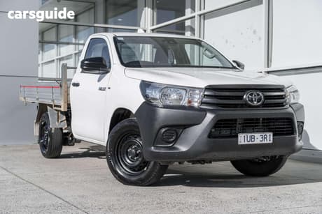 White 2024 Toyota Hilux Cab Chassis Workmate (4X2)