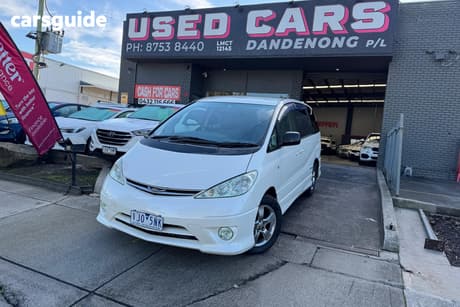 White 2005 Toyota Estima Wagon Aeras