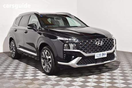 Black 2022 Hyundai Santa FE Wagon Highlander Crdi (Awd)