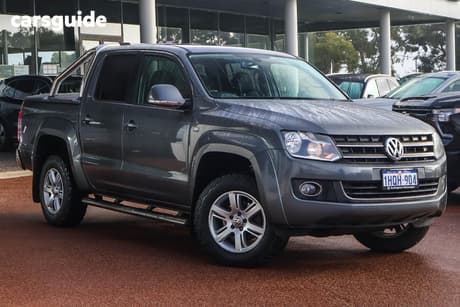 Grey 2014 Volkswagen Amarok Dual Cab Utility Tdi420 Highline (4X4)