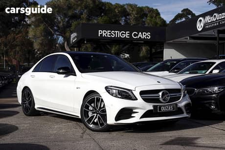 White 2020 Mercedes-Benz C43 Sedan 43