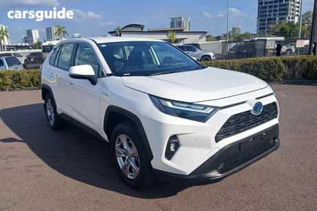 White 2024 Toyota RAV4 Wagon Gx (2Wd) Hybrid