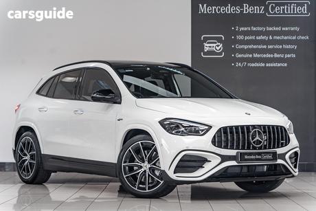 White 2024 Mercedes-Benz GLA35 Wagon 4Matic