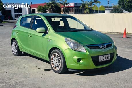 Green 2012 Hyundai I20 Hatchback Active