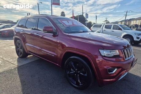 Red 2013 Jeep Grand Cherokee Wagon Overland (4X4)