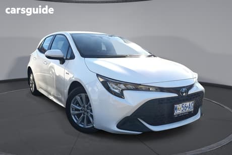 White 2024 Toyota Corolla Hatchback Ascent Sport Hybrid