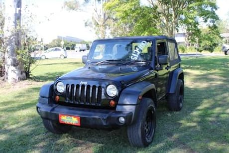 Black 2009 Jeep Wrangler Softtop Sport (4X4)