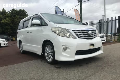 White 2009 Toyota Alphard SUV 240S LUXURY 8 SEATER