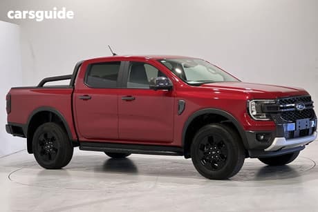 Red 2025 Ford Ranger Double Cab Pick Up Phev Sport (4X4)
