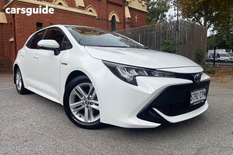 White 2022 Toyota Corolla Hatchback Ascent Sport Hybrid