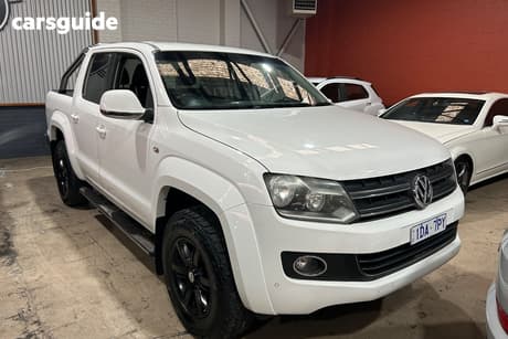 White 2015 Volkswagen Amarok Dual Cab Utility Tdi400 Highline (4X4)