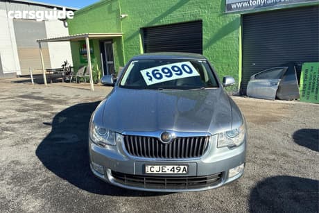 Grey 2012 Skoda Superb Sedan 118 Tsi Elegance