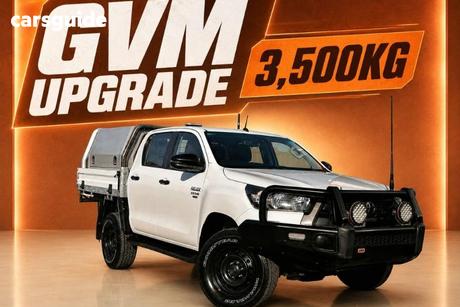 White 2021 Toyota Hilux Double Cab Chassis Sr (4X4)