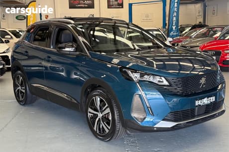 Blue 2022 Peugeot 3008 Wagon Gt 1.6 Thp