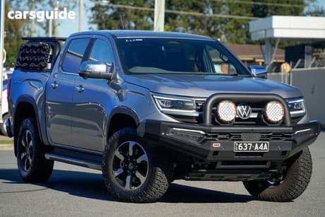 Silver 2025 Volkswagen Amarok Dual Cab Utility Style Tdi600 4Motion Tray
