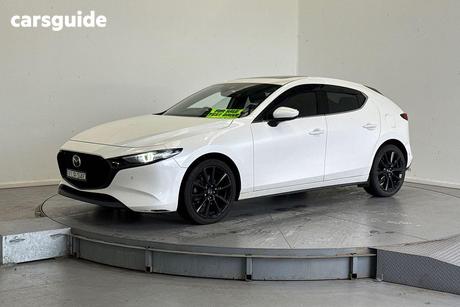 White 2020 Mazda 3 Hatchback X20 Astina M Hybrid