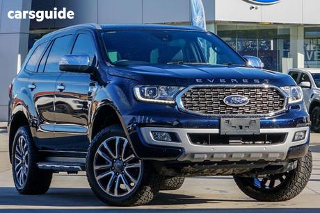 Blue 2021 Ford Everest Wagon Titanium (4Wd)