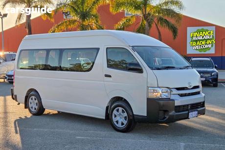 White 2015 Toyota HiAce Bus Commuter