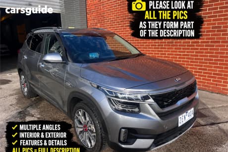 Grey 2020 Kia Seltos Wagon Gt Line (Awd)