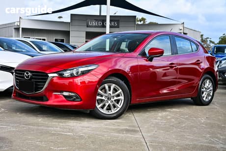 Red 2018 Mazda 3 Hatchback Maxx Sport