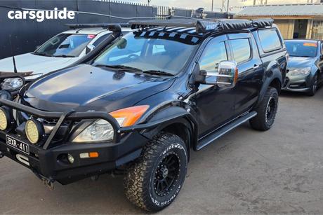 Black 2012 Mazda BT-50 Dual Cab Utility Gt (4X4)